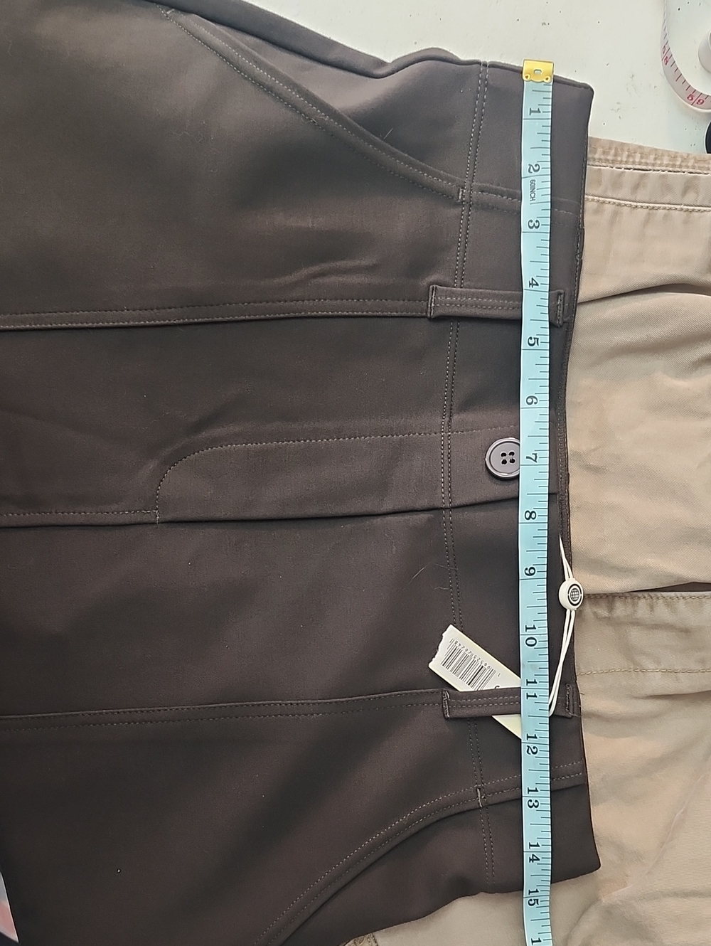 Max Studio Olive Maxi Skirt with Front Patch Pockets - Picture 5 of 5